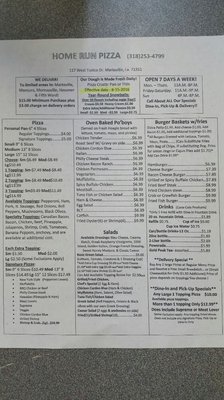 Home Run Pizza 117 Tunica Dr W Marksville La Pizza Mapquest