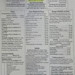 Home Run Pizza - Menu