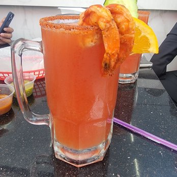 Tequila's & Botanero - Double michelada with shrimp. Tasted great, just wish it came with a few more shrimp. - Mexican Near Me - San Jose, California Tequila's & Botanero - Double michelada with shrimp. Tasted great, just wish it came with a few more shrimp. - Mexican Near Me - San Jose, California