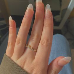 natural nails spa - clear w glitter