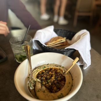 Aba - Sweet corn hummus - Mediterranean Near Me - Austin, Texas Aba - Sweet corn hummus - Mediterranean Near Me - Austin, Texas