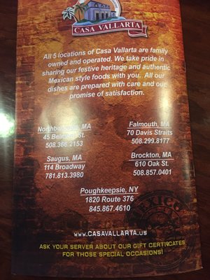 Menu photo 8 Casa Vallarta Poughkeepsie, NY Menu photo 8 Casa Vallarta Poughkeepsie, NY
