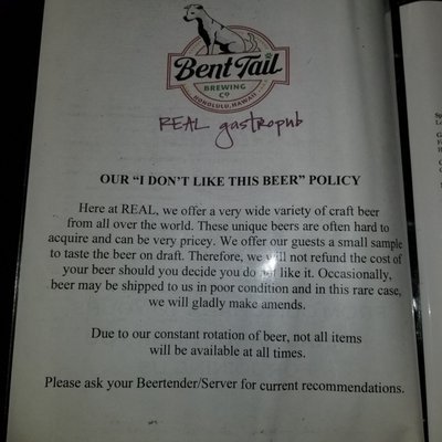 Photo of REAL Gastropub / Bent Tail Brewing Company - Honolulu, HI, US.