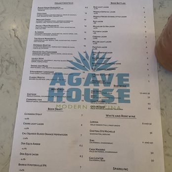 Agave House - Menu - New Mexican Cuisine Near Me - Tucson, Arizona
