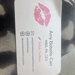 Absolute Aesthetics Rejuvenation Center - Business card