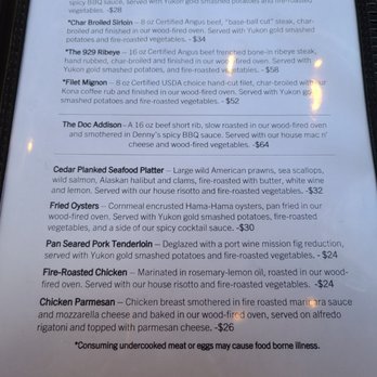 929 Woodfire Grill - Steakhouses Near Me - Port Angeles, Washington