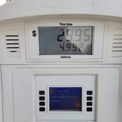 Shell - Paid for 4.992 gallons, $ 29.95