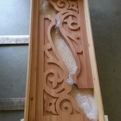 Mad River Woodworks - Corbels getting ready to ship to New Orleans. The originals were 25% larger.