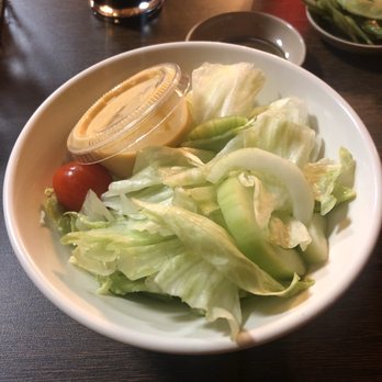 Ohana Sushi - House salad with ginger dressing. Nice. - Japanese Near Me - Suffolk, Virginia