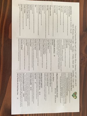 Menu photo 1 Feel Good Smoothie Bar And Cafe Oneonta, NY