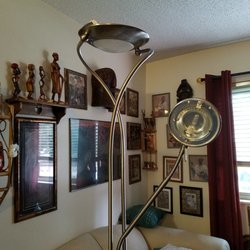 Shades of Light & Eclectique Antiques - This lamp was featured in a James Bond Movie. It has a short in the wiring quickly goes off. I can't say it's the original.