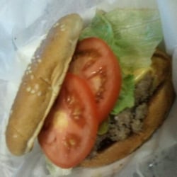 Tropical Food Truck - Jerk beef burger with plantains