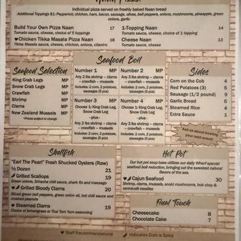 The Wharf - Back of the menu. - Cajun/Creole Near Me - Garden Grove, California The Wharf - Back of the menu. - Cajun/Creole Near Me - Garden Grove, California