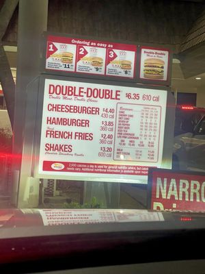 Menu photo 1 In-N-Out Burger Rosemead, CA Menu photo 1 In-N-Out Burger Rosemead, CA