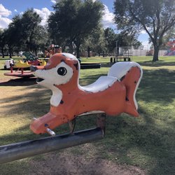 McDade Park And Aquatic Center - Cute retro playground equipment.