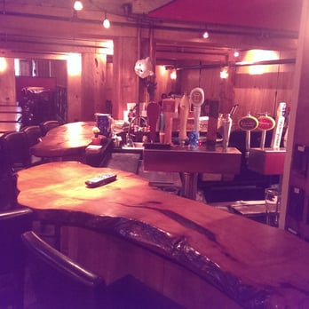 The Pub at Third Place - View of the bar.  Look at that wood! - Pubs Near Me - Seattle, Washington