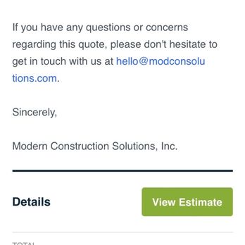Tryangle Construction - a quote from modern construct - General Contractors Near Me - Irvine, California