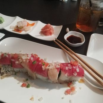 Taizzi Sushi - Katy - Candy cane roll with the side dishes I mentioned. - Sushi Bars Near Me - Katy, Texas Taizzi Sushi - Katy - Candy cane roll with the side dishes I mentioned. - Sushi Bars Near Me - Katy, Texas