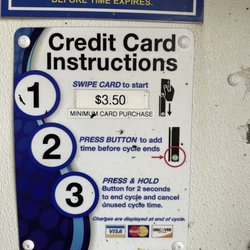 Ace Auto Wash - This is where I put my credit card in and it clearly says $3.50 but I actually got charged $10.