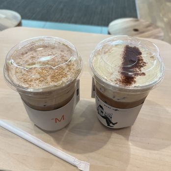 Less and more coffee ii - Enjoyme Latte (left) and Cloud Custard Mocha (right) - Coffee & Tea Near Me - Portland, Oregon Less and more coffee ii - Enjoyme Latte (left) and Cloud Custard Mocha (right) - Coffee & Tea Near Me - Portland, Oregon