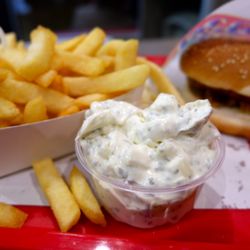 Frituur 't Stad - Fries with Tartar Sauce, Bicky Burger