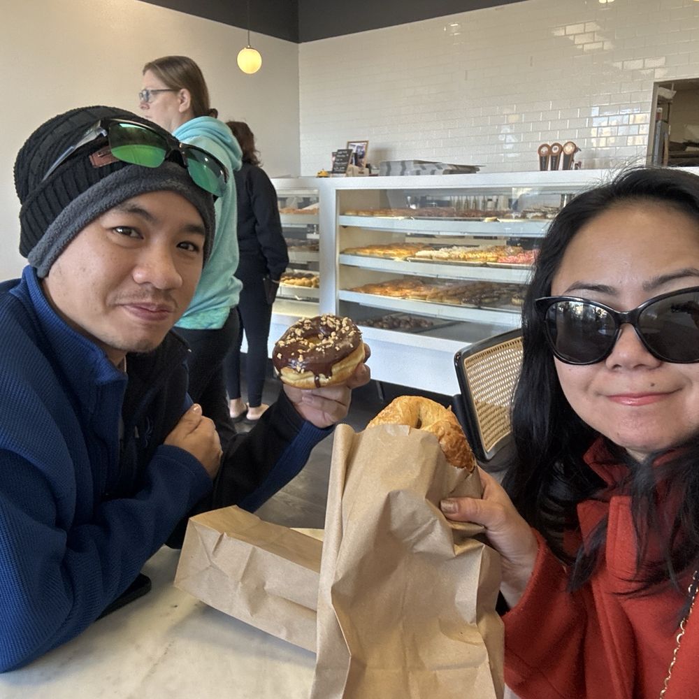 Peanut chocolate donut Ham and Cheese Croissant