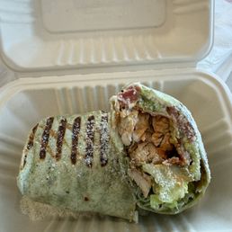 Spicy California Caesar Wrap (Spinach Wrap) Spicy California Caesar Wrap (Spinach Wrap)
