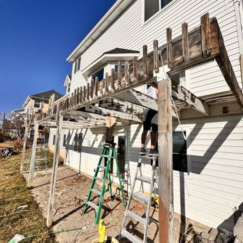 Black Lion Builders - Rotten wood from deck before - General Contractors Near Me Black Lion Builders - Rotten wood from deck before - General Contractors Near Me
