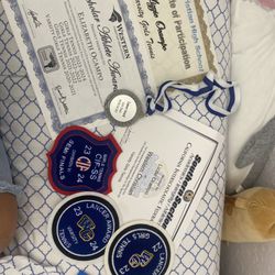 Dave's Tennis Lessons - Lizzie's great accomplishments Tennis team certificates patches great player. Western Christian very serious tennis player very aggressive.