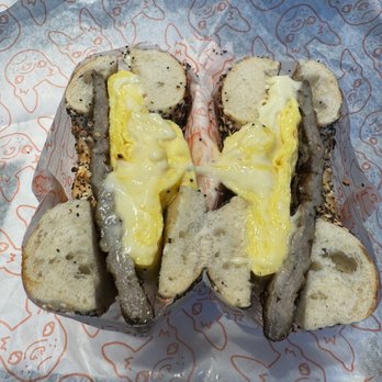 Pearl’s Bagels - Everything bagel with eggs, sausage, and American cheese - Bagels Near Me - Washington, DC, District of Columbia Pearl’s Bagels - Everything bagel with eggs, sausage, and American cheese - Bagels Near Me - Washington, DC, District of Columbia