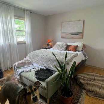 Ene Painting Co - Bedroom patched and painted beautifully. - General Contractors Near Me