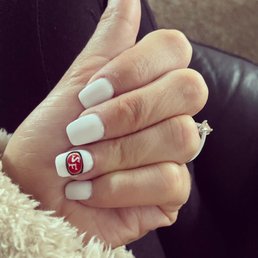 Nails, sns, football design Nails, sns, football design