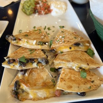 Caliente - Corn and black bean quesadillas.....pretty tasty - Tex-Mex Near Me - Houston, Texas Caliente - Corn and black bean quesadillas.....pretty tasty - Tex-Mex Near Me - Houston, Texas