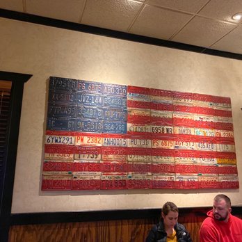 LongHorn Steakhouse - American flag made with license plates - Steakhouses Near Me - Terre Haute, Indiana LongHorn Steakhouse - American flag made with license plates - Steakhouses Near Me - Terre Haute, Indiana