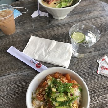 Nikka Ramen - Poke bowl with salmon and original ramen - Ramen Near Me - Goleta, California