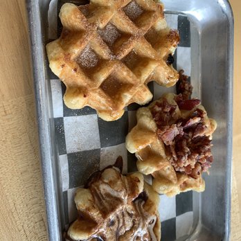 The Smashed Waffle Company - #1 The OG, #2 Swirly Sin ##3 Quilted Pig - Waffles Near Me - Greenville, North Carolina The Smashed Waffle Company - #1 The OG, #2 Swirly Sin ##3 Quilted Pig - Waffles Near Me - Greenville, North Carolina