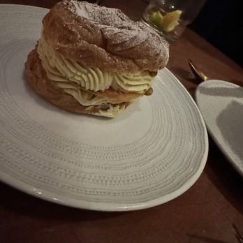 Le Coq - Pistachio mousse dessert - French Near Me - La Jolla, California