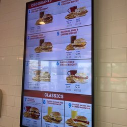 Wendy's - Breakfast menu