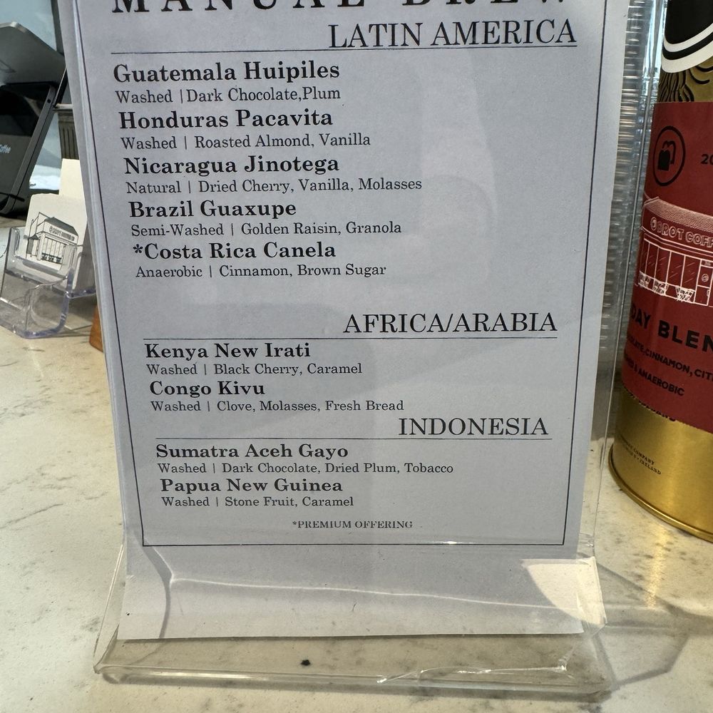 Brot Coffee - Pour over menu - Coffee & Tea Near Me - Orange, California