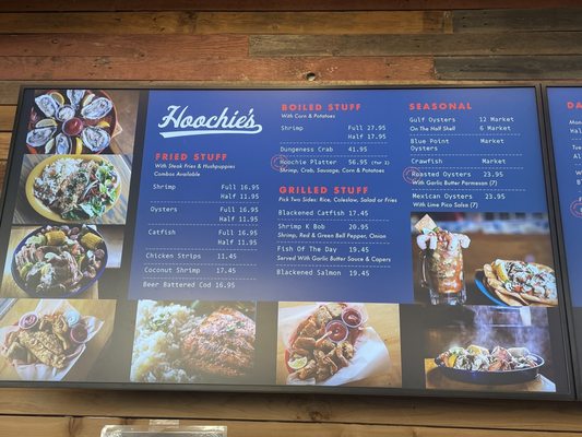 Menu photo 2 Hoochies Denton, TX