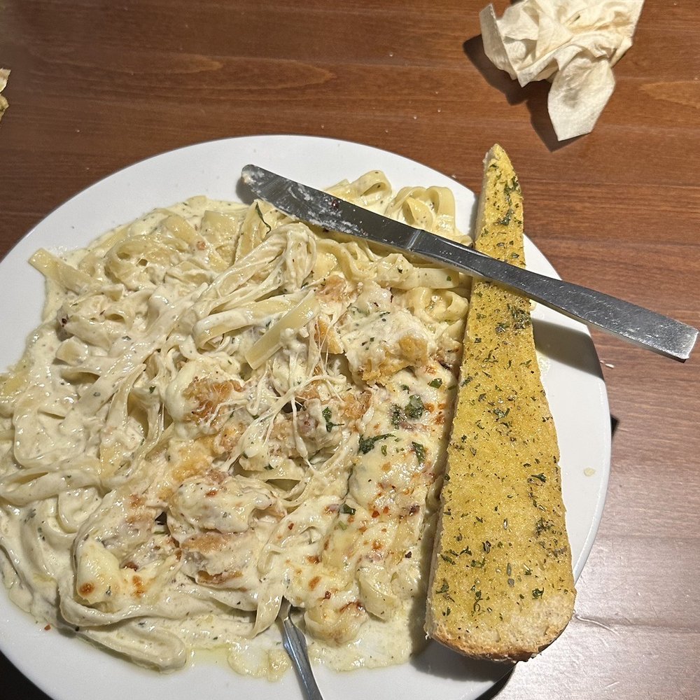 Chicken Parmigiana. Subbed out marinara for Alfredo and spaghetti for fettuccine Chicken Parmigiana. Subbed out marinara for Alfredo and spaghetti for fettuccine