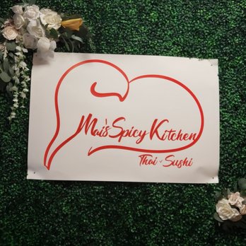 Mai's Spicy Kitchen - Cute selfie wall at entrance. - Sushi Bars Near Me - New Baltimore, Michigan Mai's Spicy Kitchen - Cute selfie wall at entrance. - Sushi Bars Near Me - New Baltimore, Michigan
