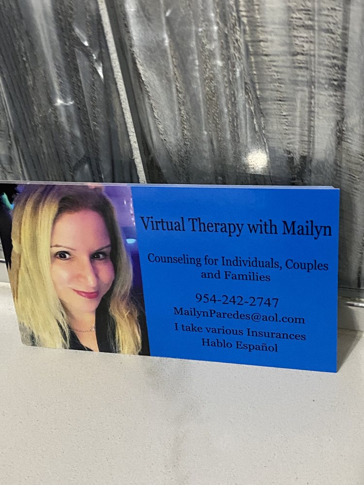 Virtual Therapy with Mailyn - grief counselor in West Palm Beach, FL