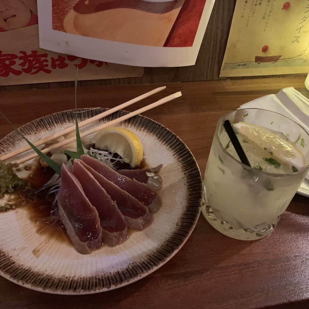 Kinda Izakaya - Tuna tataki and yuzu mojito. - Tapas/Small Plates Near Me - Berkeley, California Kinda Izakaya - Tuna tataki and yuzu mojito. - Tapas/Small Plates Near Me - Berkeley, California