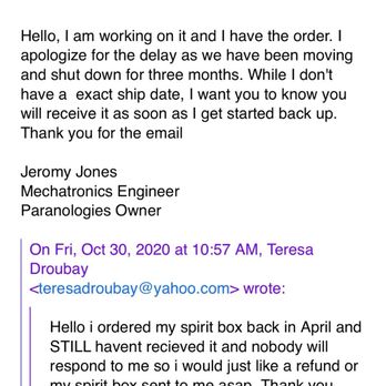 Paranologies - email exchanges - Customized Merchandise Near Me