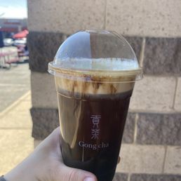 Dirty Brown Sugar Latte with Pearl