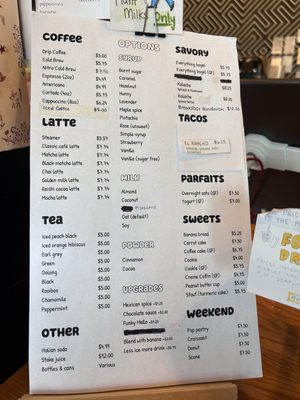 Menu photo 2 Dear Diary Coffee Austin, TX