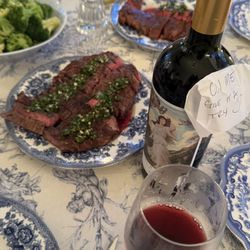 I tell them what's for dinner and they tell what to drink with it--easy peasy