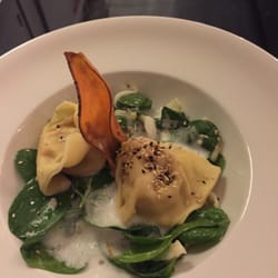 Bootshaus Ilmenau - Süsskartoffel Agnolotti mit Babyspinat