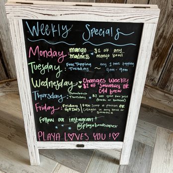Playa Bowls - Specials - Juice Bars & Smoothies Near Me - Apex, North Carolina Playa Bowls - Specials - Juice Bars & Smoothies Near Me - Apex, North Carolina
